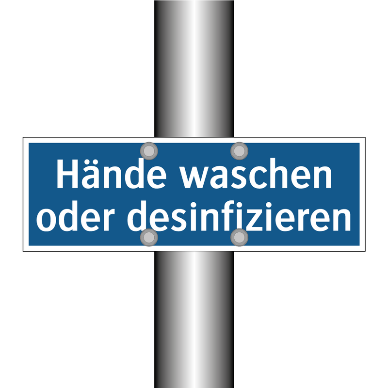 Hände waschen oder desinfizieren