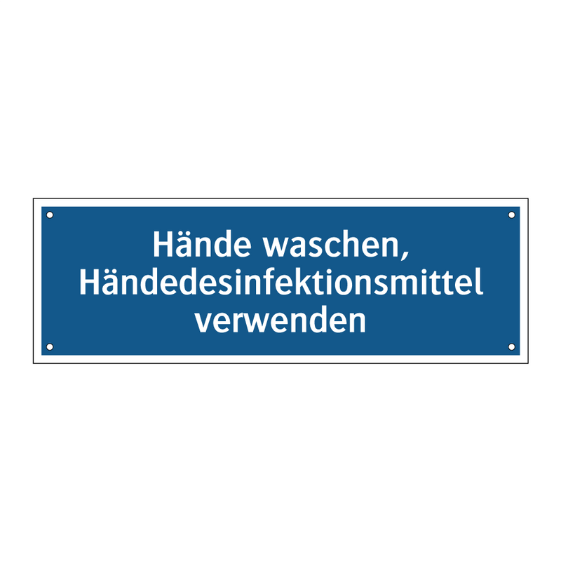 Hände waschen, Händedesinfektionsmittel verwenden