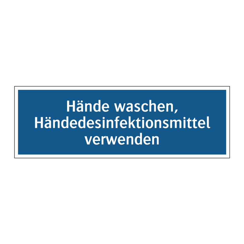 Hände waschen, Händedesinfektionsmittel verwenden