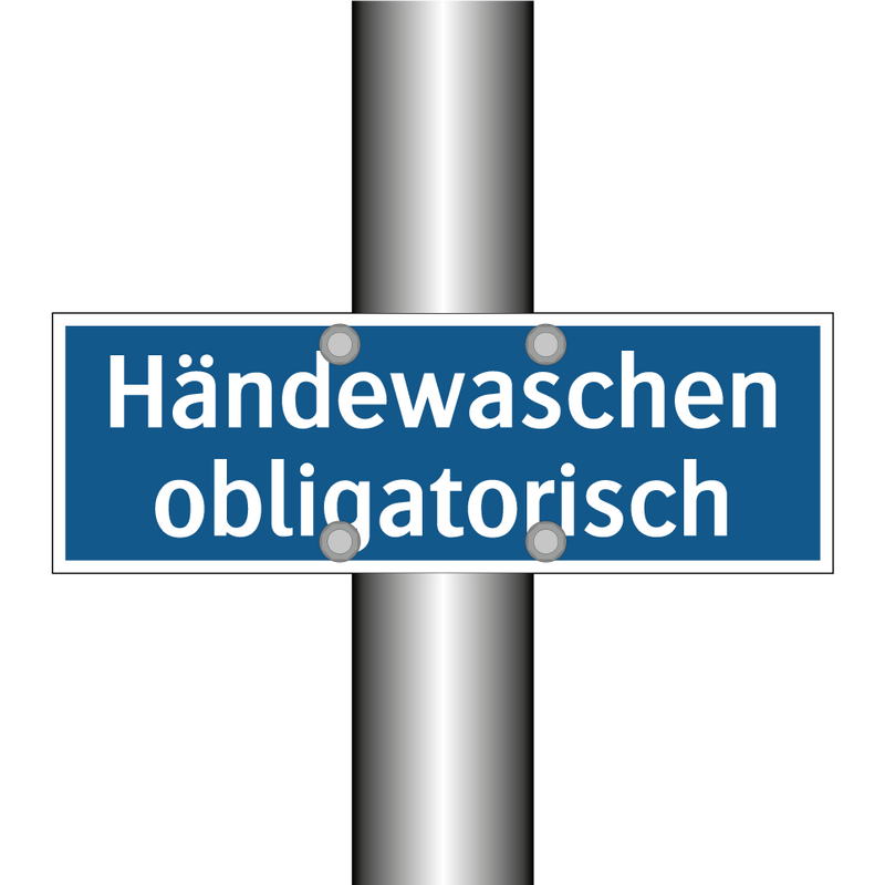 Händewaschen obligatorisch