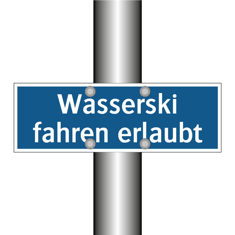 Wasserski fahren erlaubt