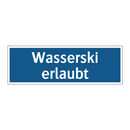 Wasserski erlaubt
