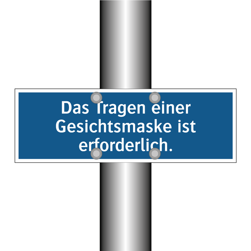 Das Tragen einer Gesichtsmaske ist erforderlich.
