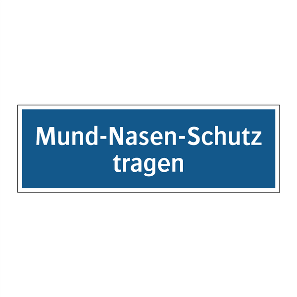 Mund-Nasen-Schutz tragen