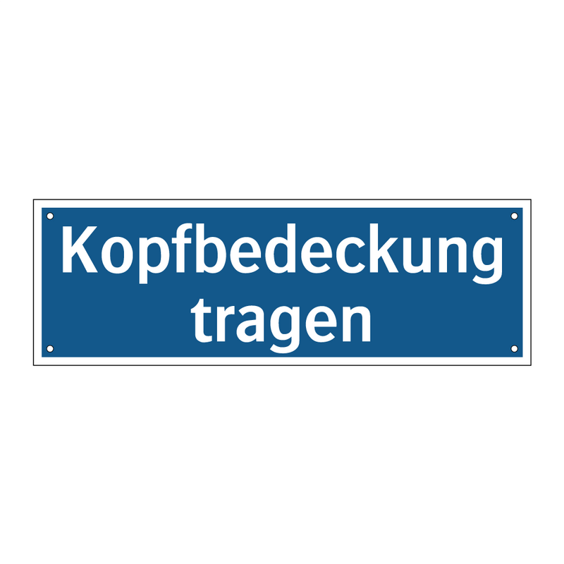Kopfbedeckung tragen