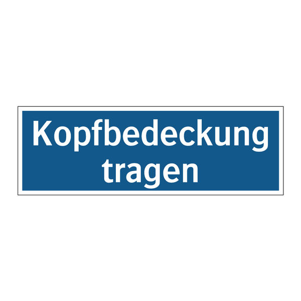 Kopfbedeckung tragen