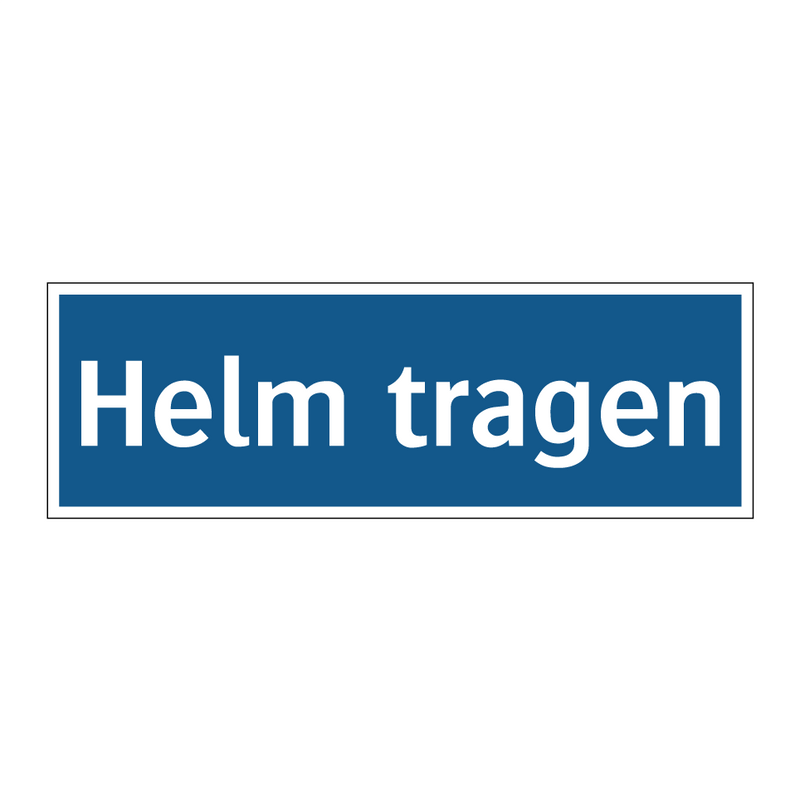 Helm tragen