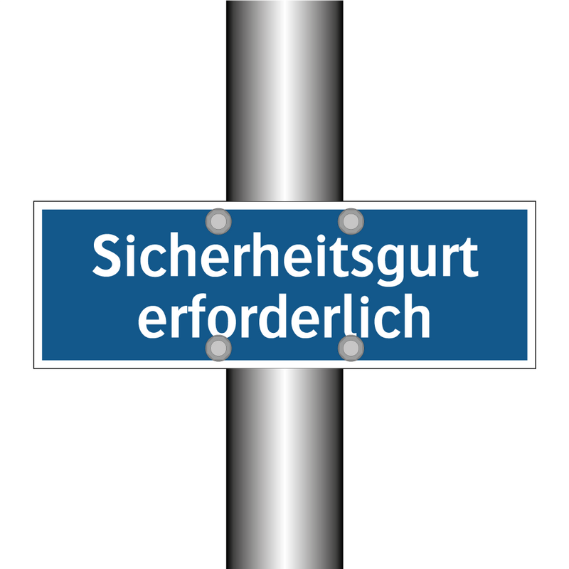 Sicherheitsgurt erforderlich