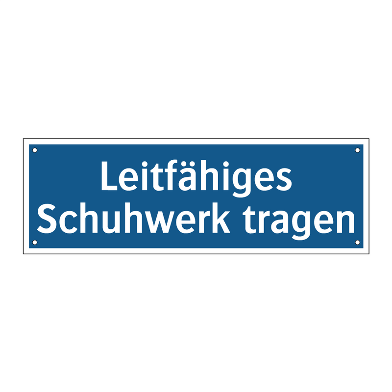 Leitfähiges Schuhwerk tragen