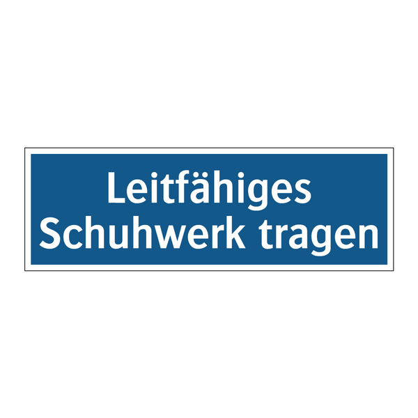 Leitfähiges Schuhwerk tragen
