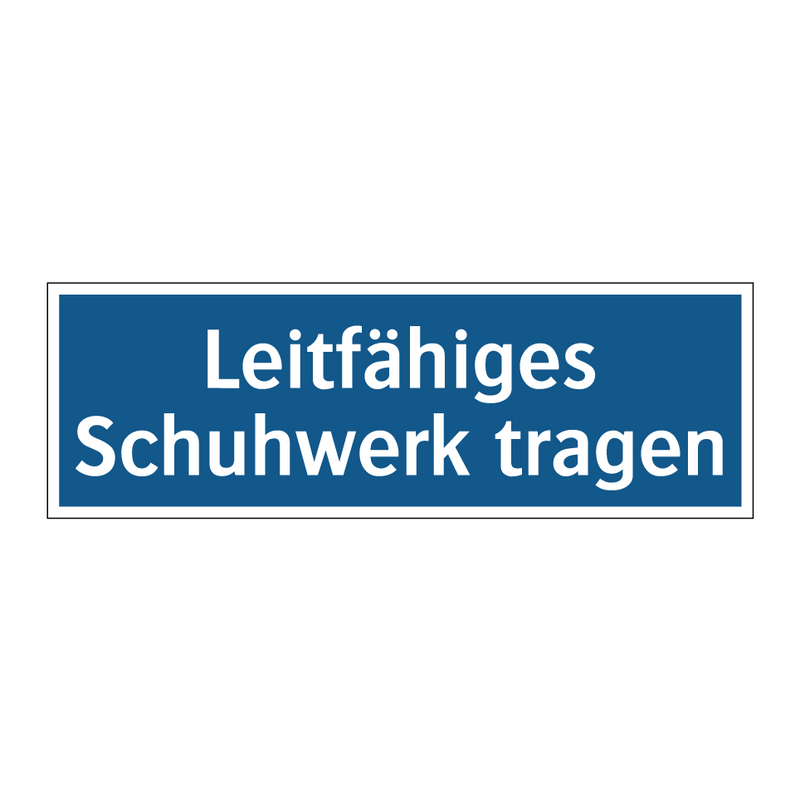 Leitfähiges Schuhwerk tragen
