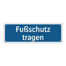 Fußschutz tragen