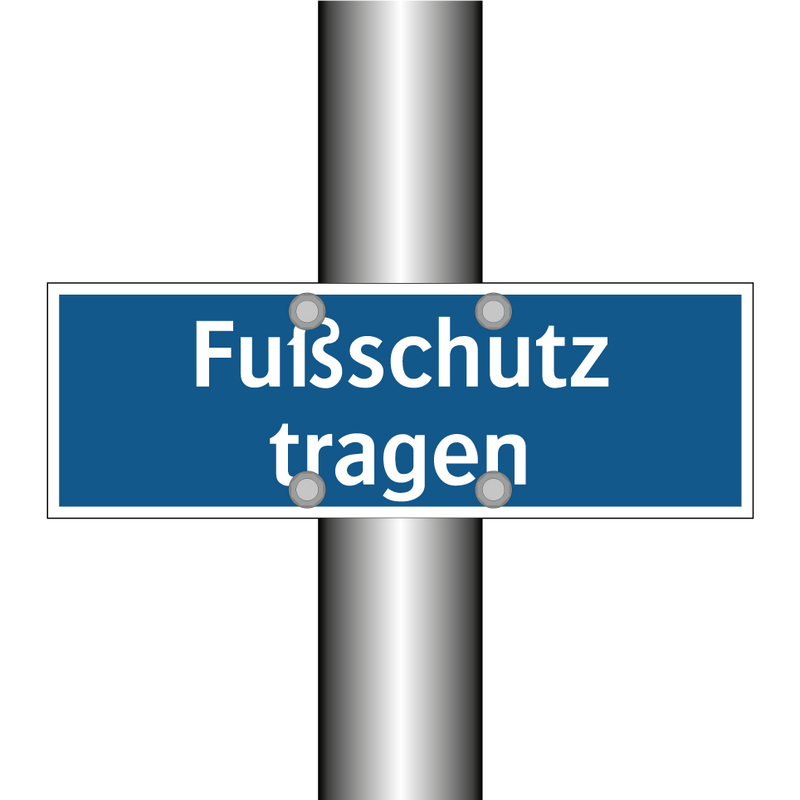 Fußschutz tragen