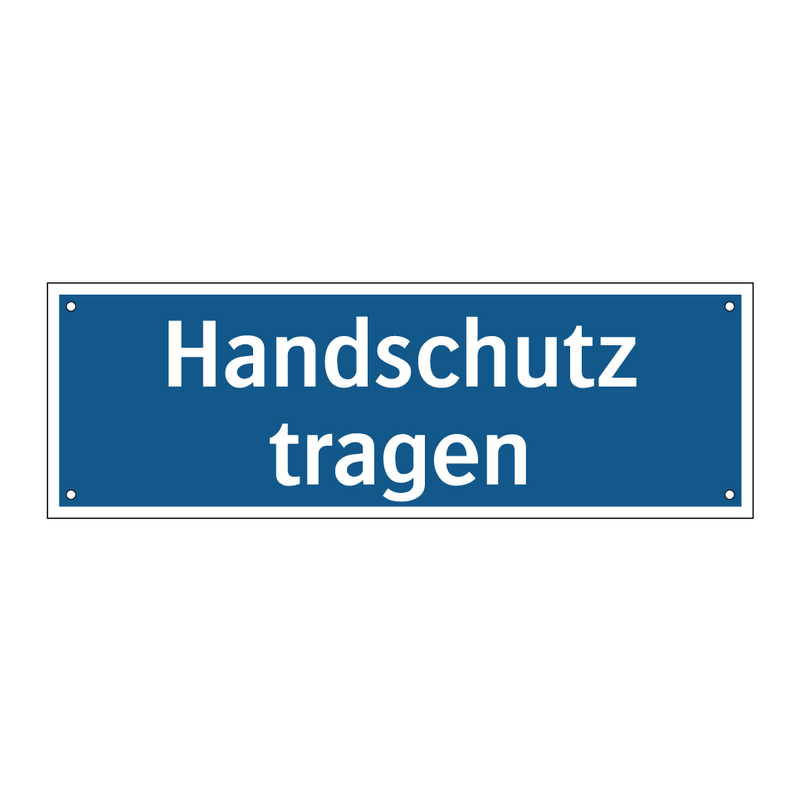 Handschutz tragen