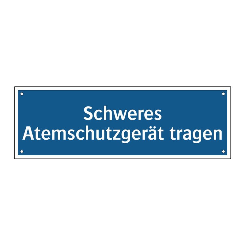 Schweres Atemschutzgerät tragen