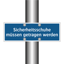 Sicherheitsschuhe müssen getragen werden