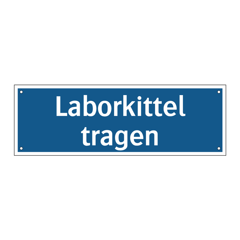 Laborkittel tragen