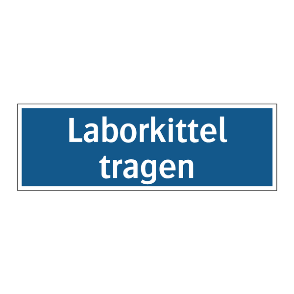 Laborkittel tragen