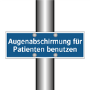Augenabschirmung für Patienten benutzen
