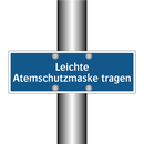 Leichte Atemschutzmaske tragen