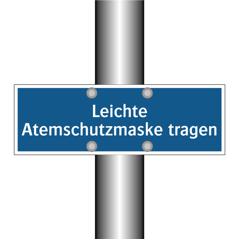 Leichte Atemschutzmaske tragen
