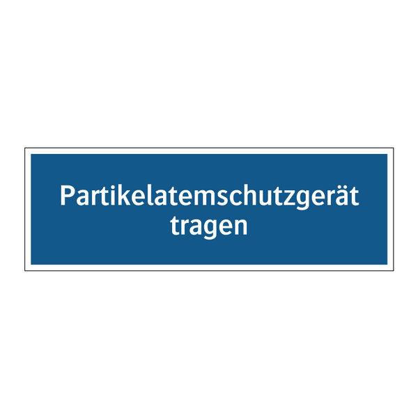 Partikelatemschutzgerät tragen