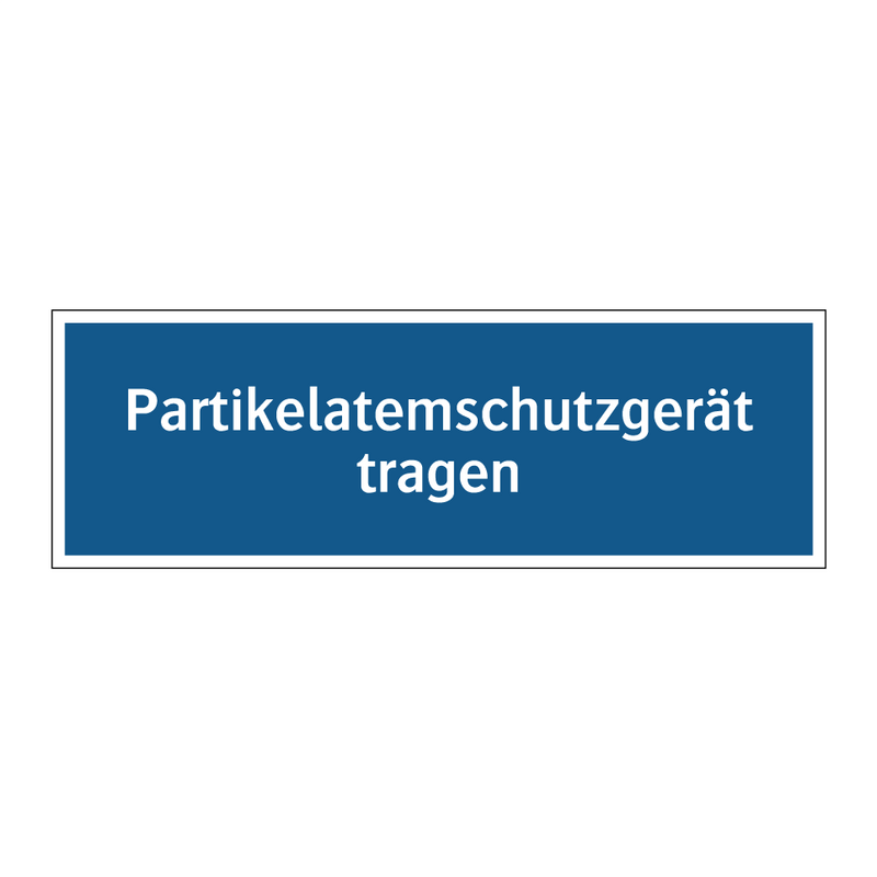 Partikelatemschutzgerät tragen