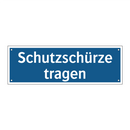 Schutzschürze tragen