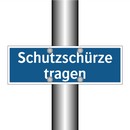 Schutzschürze tragen