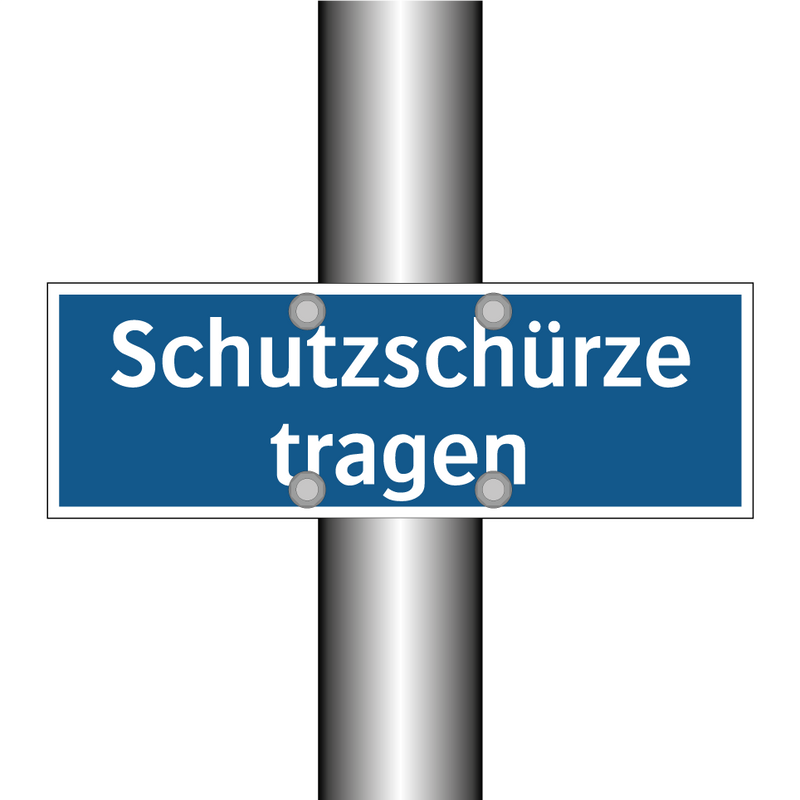 Schutzschürze tragen