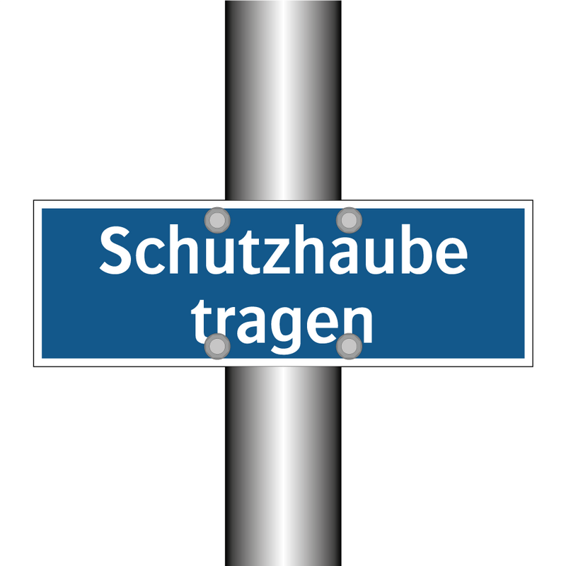 Schutzhaube tragen