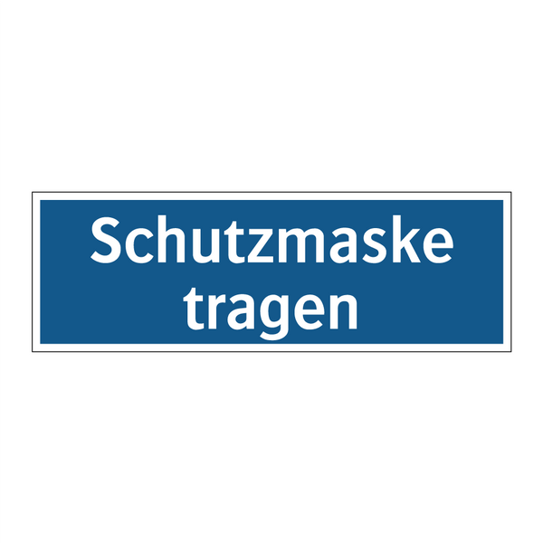 Schutzmaske tragen
