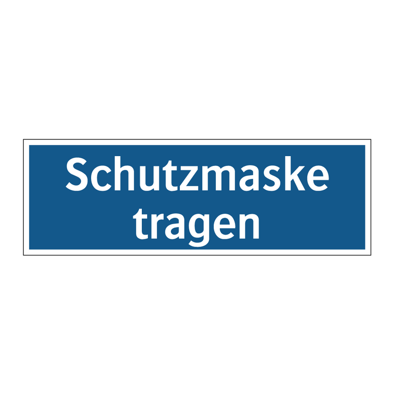 Schutzmaske tragen