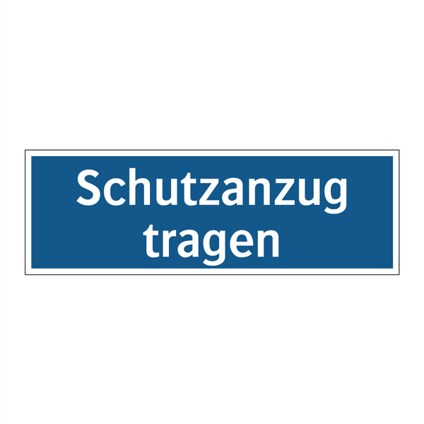 Schutzanzug tragen