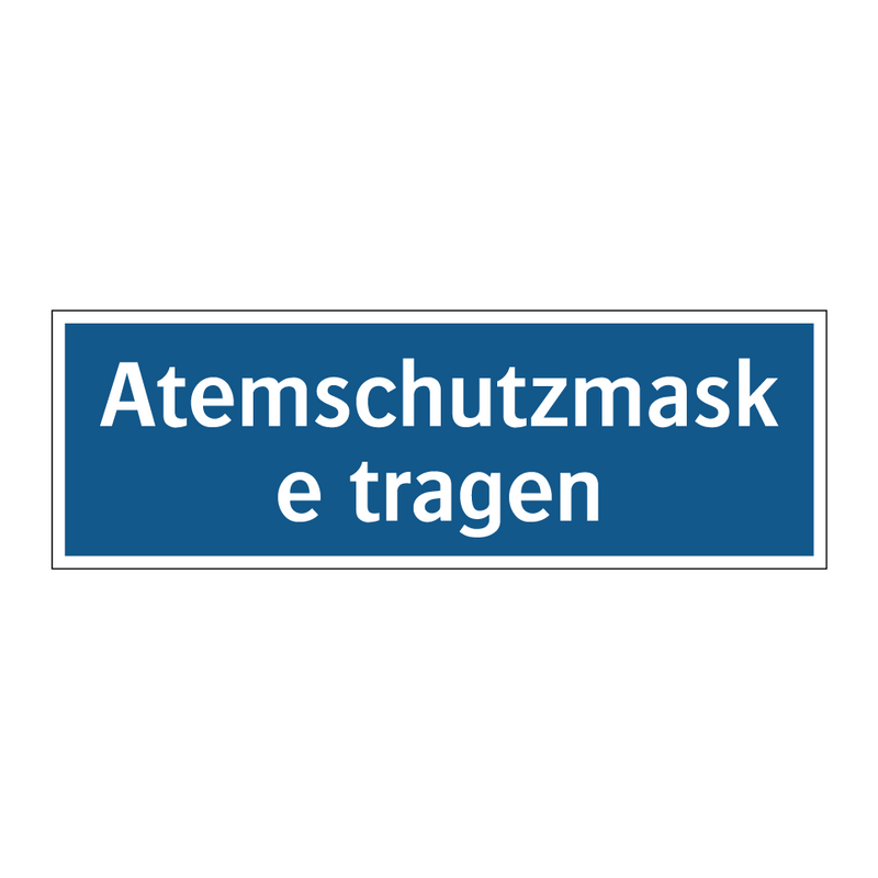 Atemschutzmaske tragen