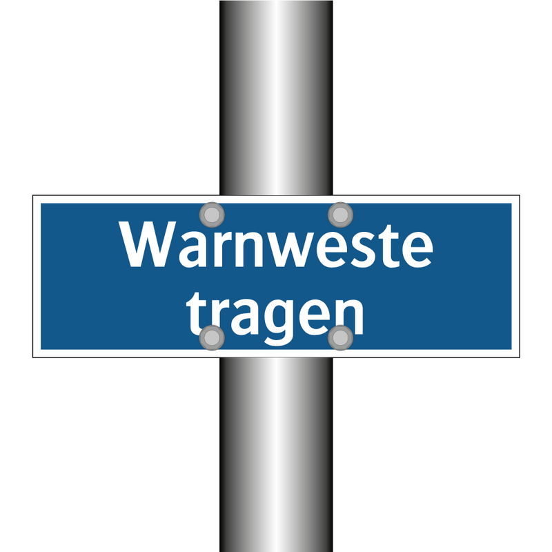 Warnweste tragen