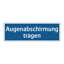 Augenabschirmung tragen