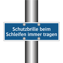 Schutzbrille beim Schleifen immer tragen