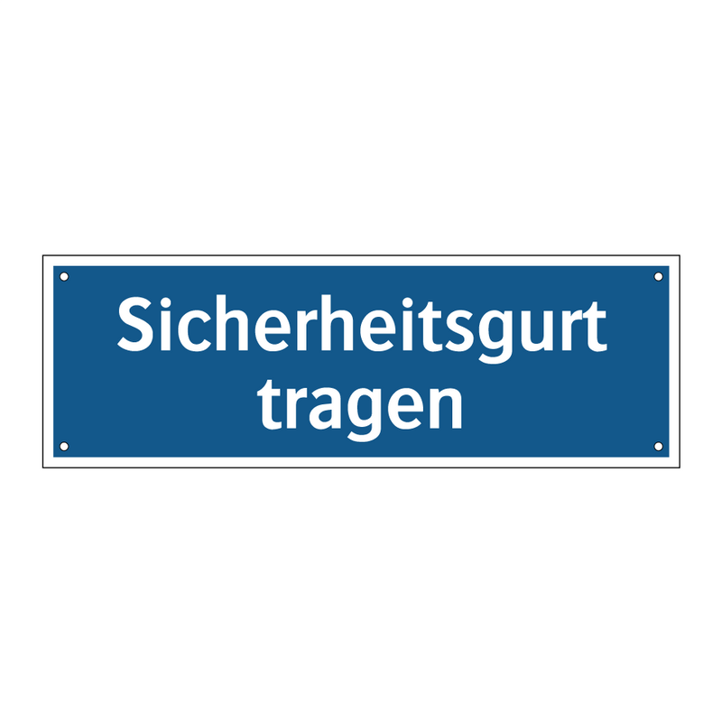 Sicherheitsgurt tragen