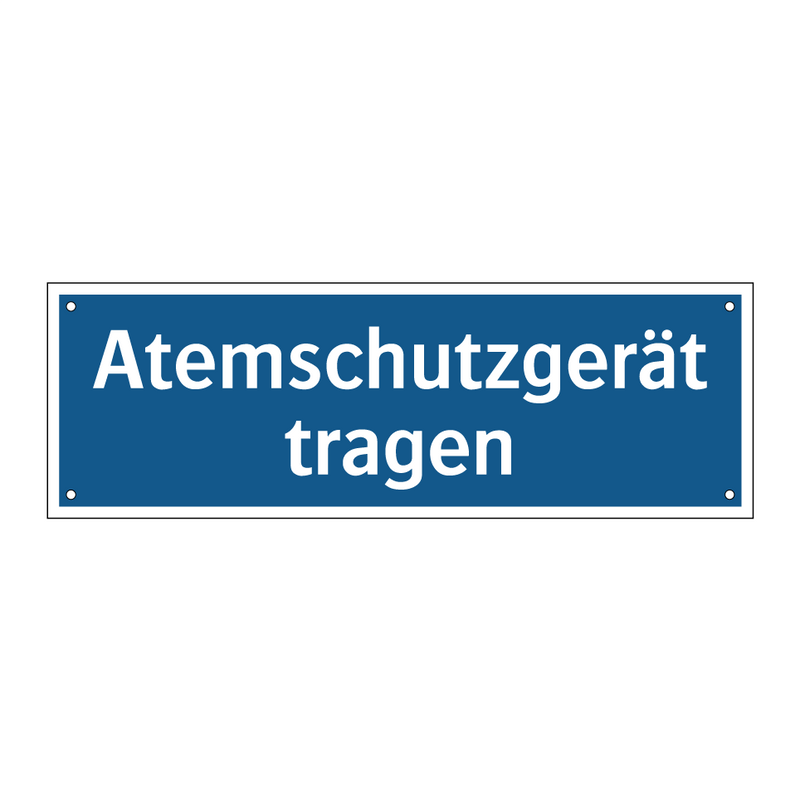 Atemschutzgerät tragen