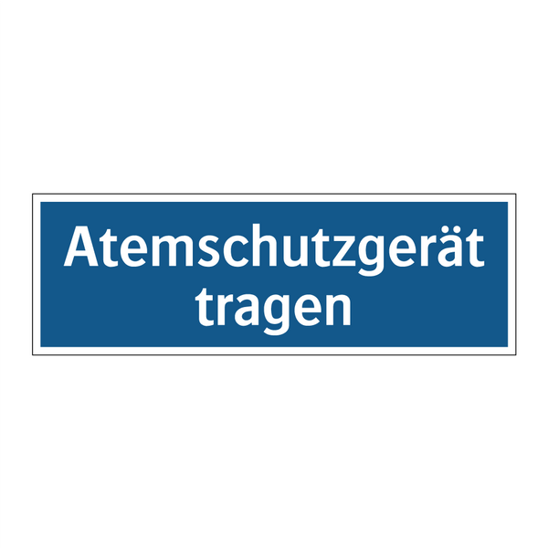 Atemschutzgerät tragen