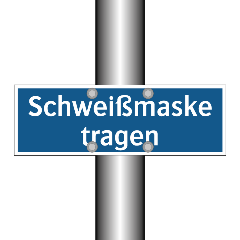 Schweißmaske tragen