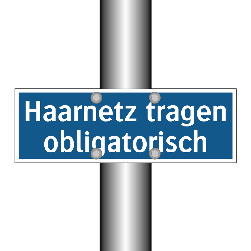 Haarnetz tragen obligatorisch