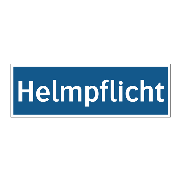 Helmpflicht