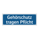 Gehörschutz tragen Pflicht