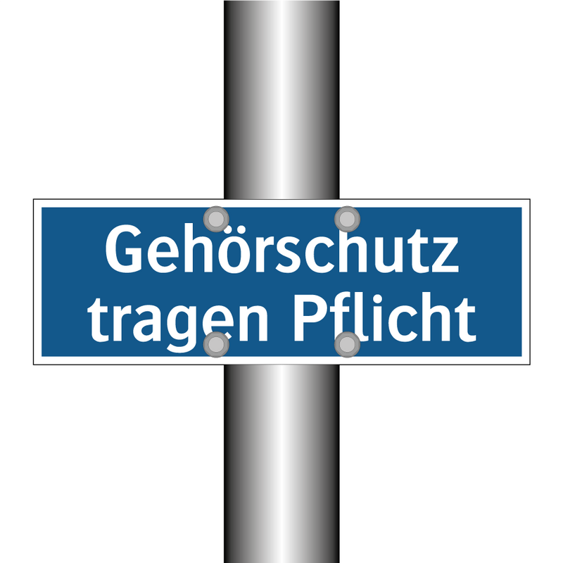 Gehörschutz tragen Pflicht