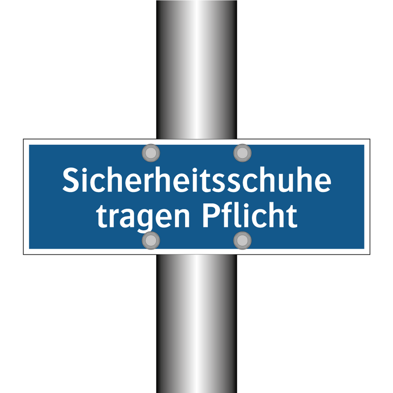 Sicherheitsschuhe tragen Pflicht