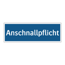 Anschnallpflicht