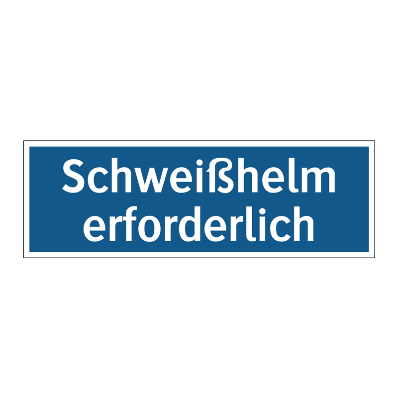 Schweißhelm erforderlich