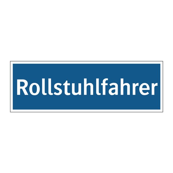 Rollstuhlfahrer